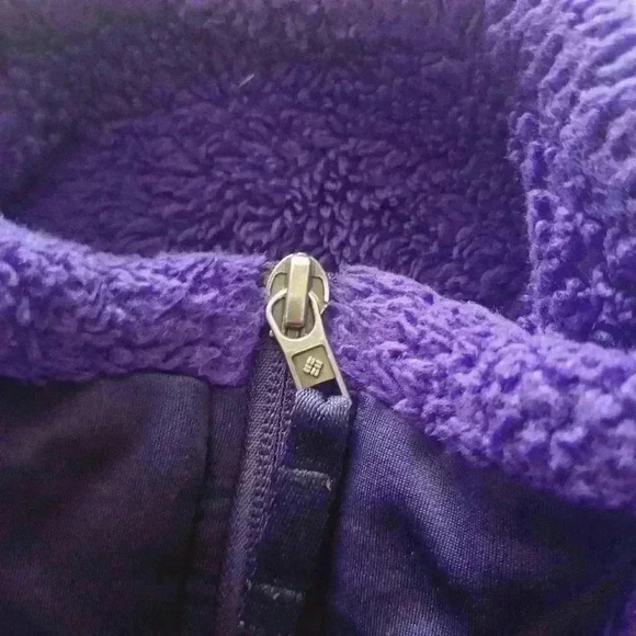Columbia Womens Purple Sherpa Jacket XS - Picture 7 of 16